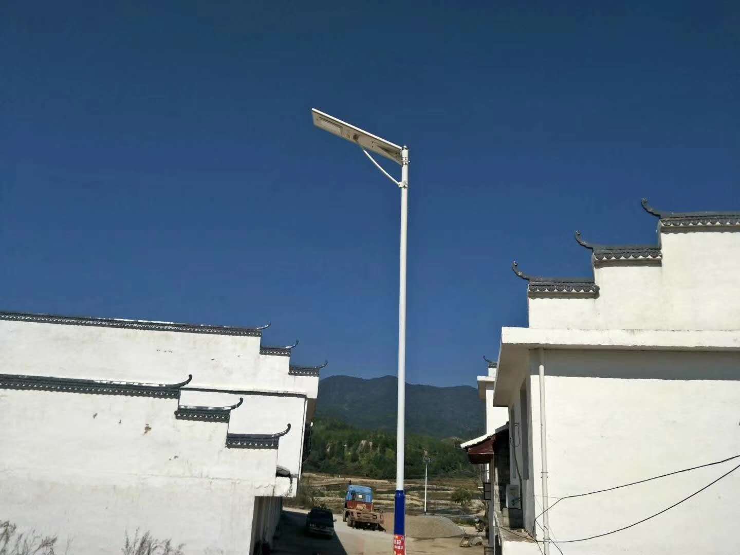 30W AIO luminarias solares de la calle Proyecto